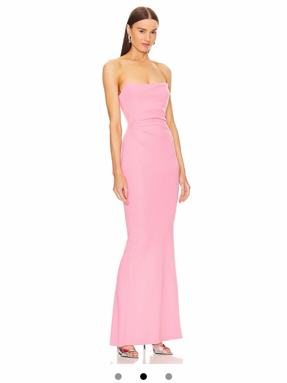 Michael Costello Strapless Pink Gown